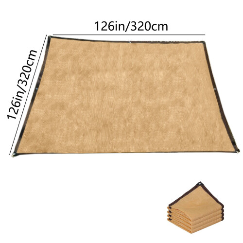 Χακί Πανί Σκίασης 10'x10' UV Block 95% 2