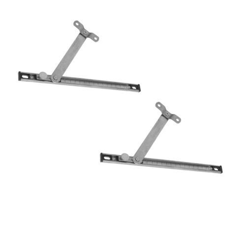 2Pcs Adjustable Silver Window Limiter Hinge Steel for Home Security 2