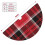 Christmas tree skirt plaid 48 inch thick rustic holiday 5