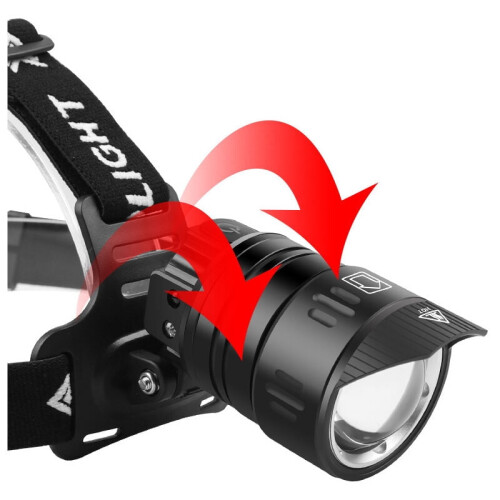 Lampe frontale rechargeable USB, étanche et réglable (1 pièce) 1