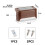 Miuline LED Solar Path Light Brown 4 Pack 7