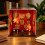 Unique Small Museums Shadows Box Craft Set for Anniversary-Red 3