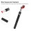 Bicycle Suspension Post 350mm Black Red 1