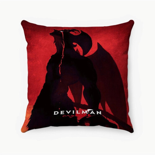 Devilman Crybaby donkere kussensloop 18x18 inch