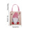 Conjunto de 6 Sacolas de Linho com Estampa de Decorações Natalinas 3