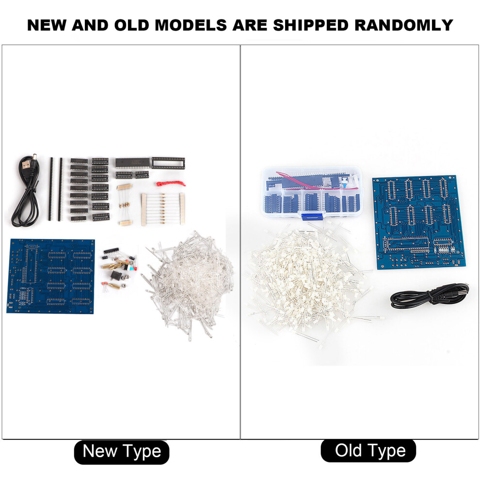 3D Cube Kit 8X8x8 Diy White/Light 7790334261729