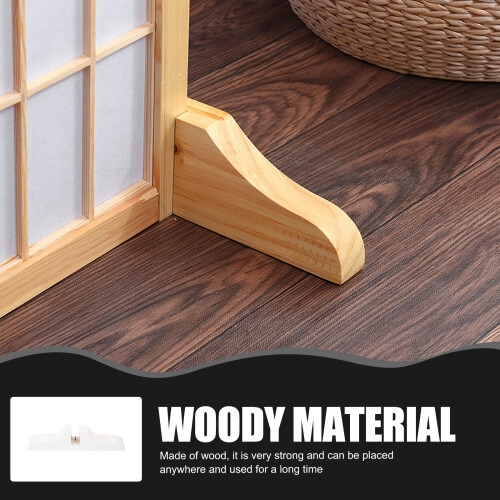 White Wooden Room Divider Stand 1