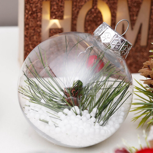 Shatterproof Silver Christmas Ball Ornaments 50-Pack 2