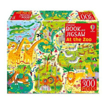 Usborne Book and Jigsaw At the Zoo by Kirsteen Robson Paperback Book