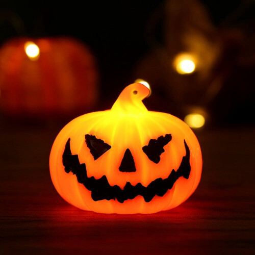 LED Pumpkin Lantern Orange Small 3 pcs 1