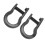 Pair Black Heavy Duty Bow Shackles 2
