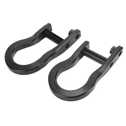Pair Black Heavy Duty Bow Shackles