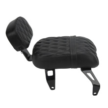 Black Motorcycle Backrest for Bobber