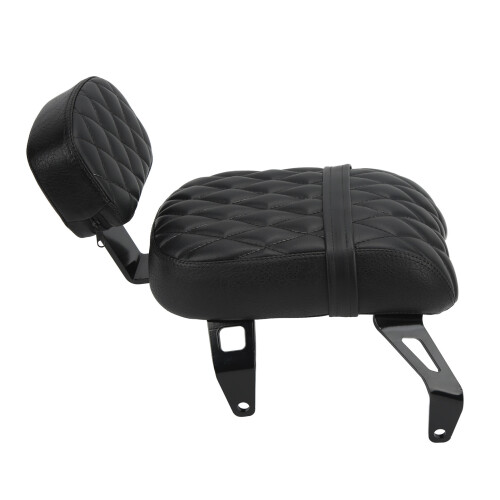 Black Motorcycle Backrest for Bobber