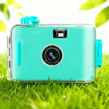 Light Blue Retro Film Camera Automatic