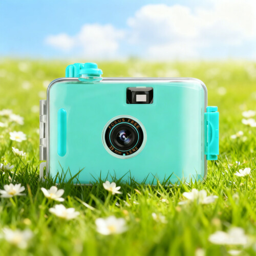 Waterproof Miniature Film Camera Light Blue