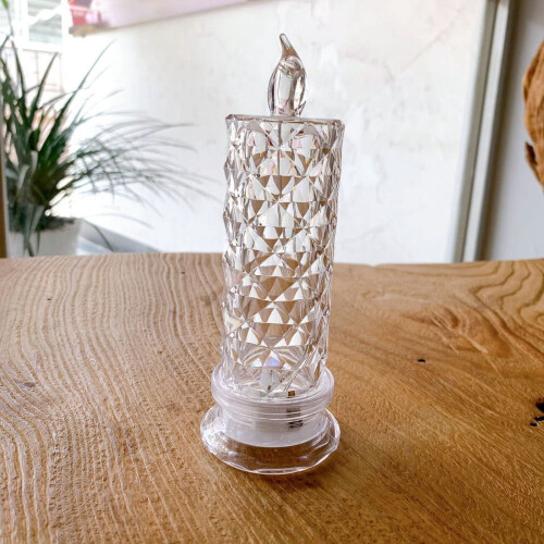 Lumânare de noapte LED fără flacără, plastic, pachet de 6 1