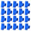 20Pcs PVC 3 Way Pipe Fitting Strong Plastic Joint PVC Pipe-Blue 1