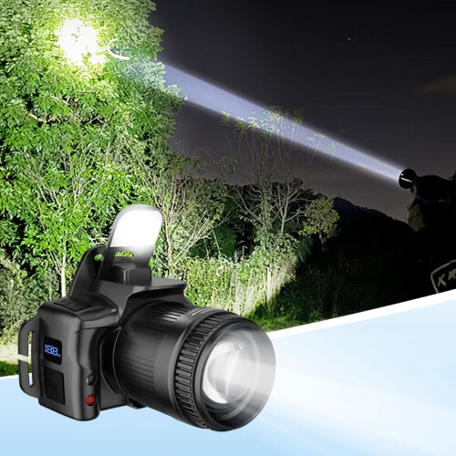 Lanternă frontală pentru exterior, lumină de urgență de mare putere, pachet de 1