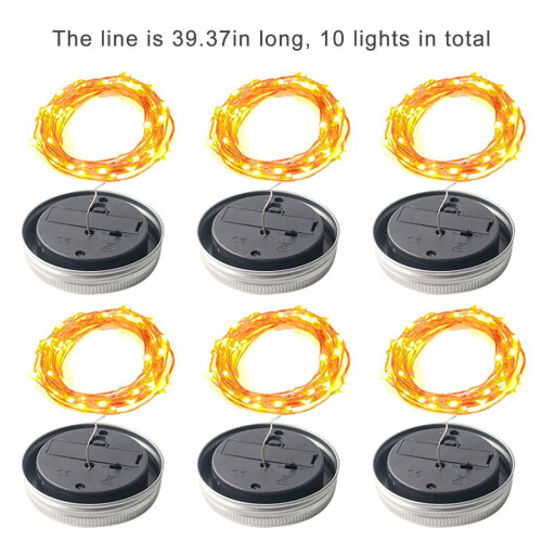 Luxsea ηλιακά θερμά φωτιστικά LED σετ των 6