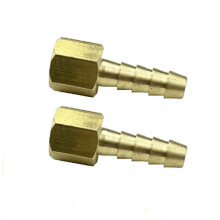 Raccord cannelé en laiton pour tuyau d'arrosage, droit femelle, 5 pièces, 1/4 po x 1/8