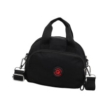 Modische Nylon-Handtasche-Schwarz (20 cm