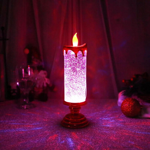 LED-julljus, 7 färger, automatiskt byte, USB-laddningsbara 1