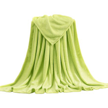 Flanellen badhanddoek/deken 55x75cm koraalfleece