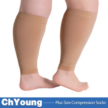 Compressiemouwen voor wijde kuiten 20-30 mmHg Unisex Plus Size