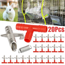 Automatická fontánka s cumlíkmi napájačka pre králiky 20 ks
