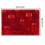 XUNRYAN romantic non-slip insulated placemats red 4-pack 3