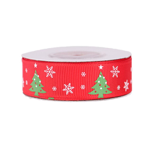 Rotes, doppelseitiges Rippenband, 2 cm