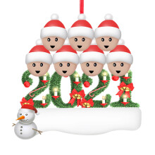 Décoration de Noël en PVC personnalisée avec motif familial (1 pièce)