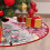 Jupe de sapin de Noël rose 91 cm 2