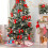 Jupe de sapin de Noël rose 91 cm 5