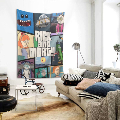 Rick and Morty Animated Tapestry Poster 1pc 1