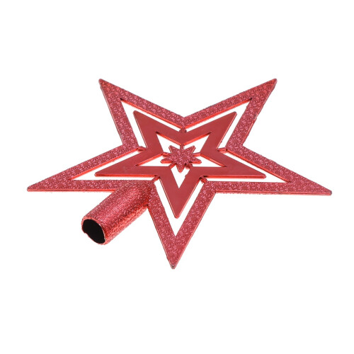 Christmas Star Tree Topper Red 1