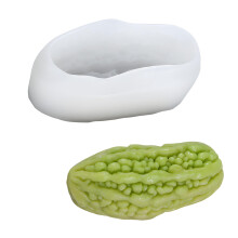 3D Fruit Siliconen Kaarsenvormen voor het-Bittere meloenschimmel