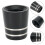 Black plastic golf club shaft ferrules 0.350/0.370 inch tip 4