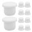 Witte peperstrooier met siliconen stop (10 stuks) 1