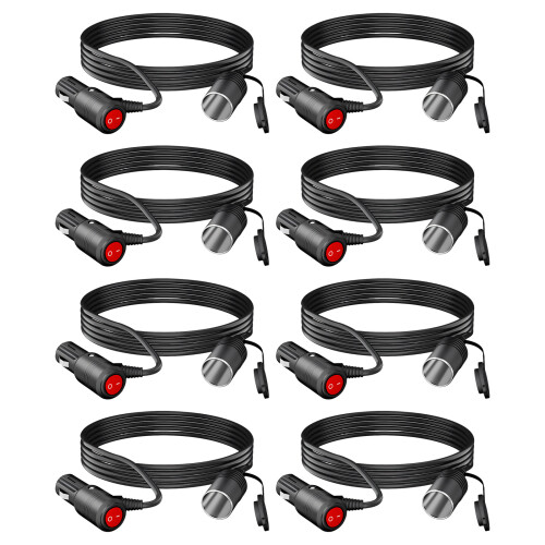Extension Wire with Switches Flexible Auto Lighter Cable for-3m 1