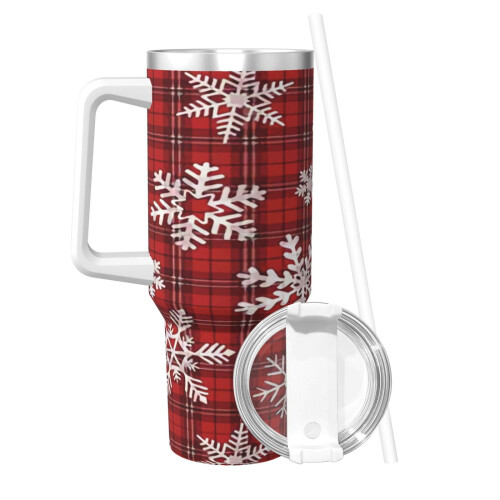 Juletern Rustfrit Stål Tumbler 40oz med Hank 1