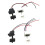Waterproof USB2.0 Female Socket with Solder Wires-White 2p 2