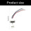 Waterproof USB2.0 Female Socket with Solder Wires-White 2p 4
