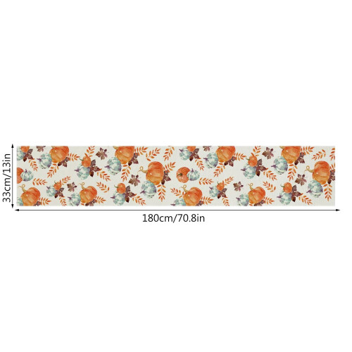 Chemin de table Thanksgiving style ferme automnale (1 paquet) 2