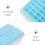 Bac à glaçons en silicone pour usage domestique, 12 cavités 5