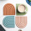 Silicone Coaster Geometric U-Shape Heat-Resistant Non-Slip 6