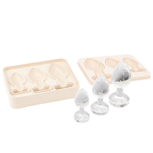 Scherz-Eiswürfelform aus Silikon, hellgrün, Einheitsgröße 2