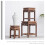 Support à fleurs vintage d'intérieur en bois 2