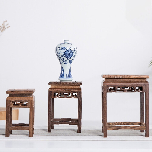 Support à fleurs vintage d'intérieur en bois 2